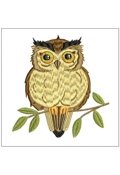 Pet085 -  4 X 4 Owl